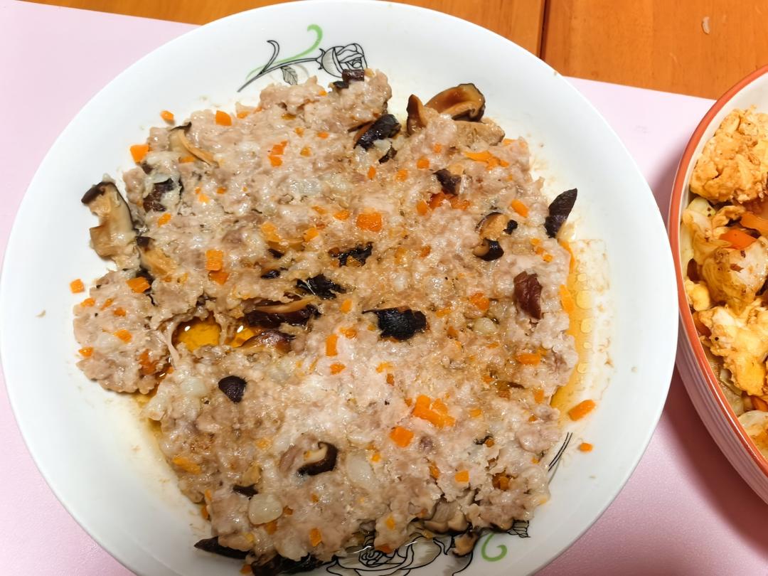 香菇蒸肉饼