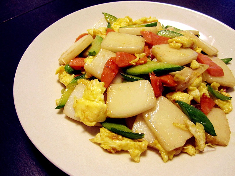 天蓬公主做的什锦炒年糕