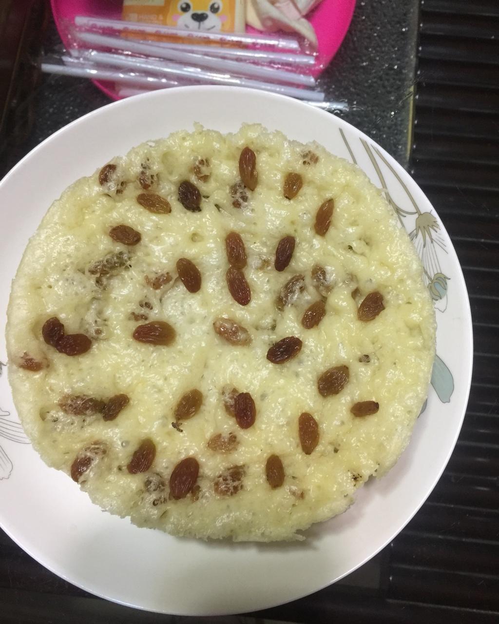 牛奶葡萄干发糕 超级简单