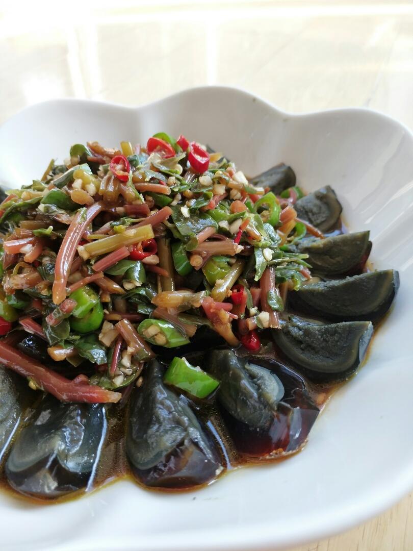 手机用户8065_zhyk做的马齿苋拌皮蛋