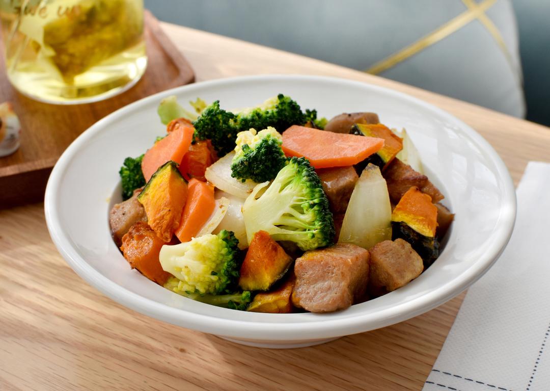 健身餐【烤南瓜牛肉沙拉】的做法