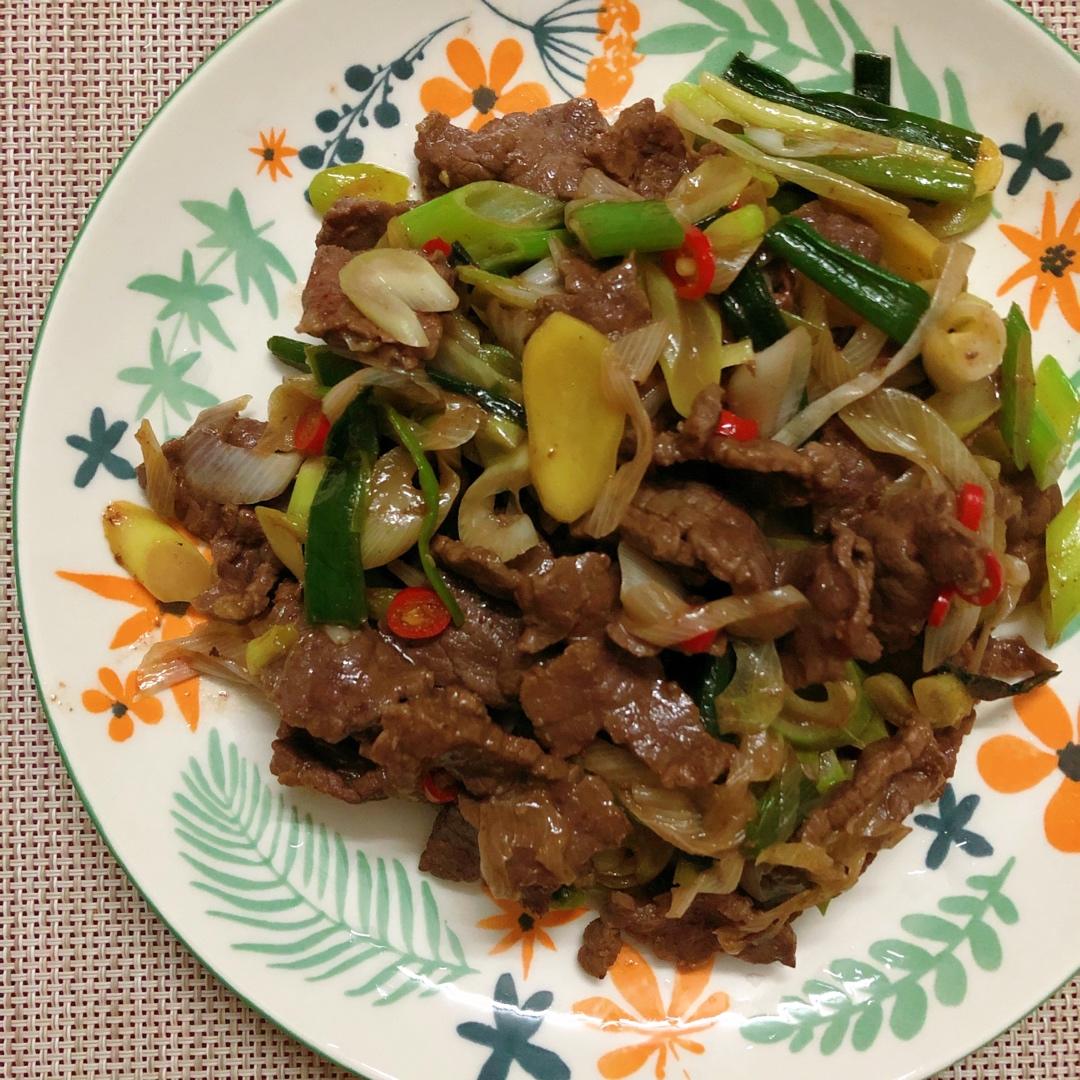 大葱炒牛肉