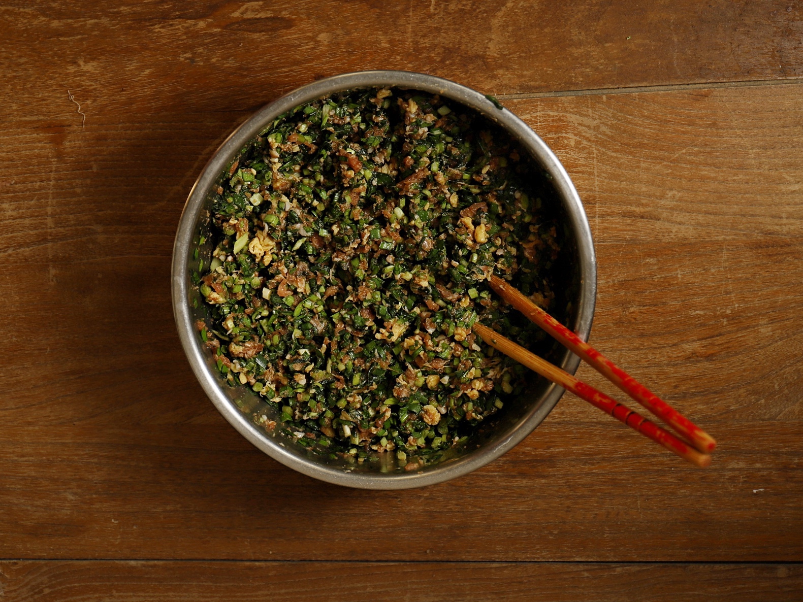 猪肉韭菜饺子—春天的食物的做法 步骤6