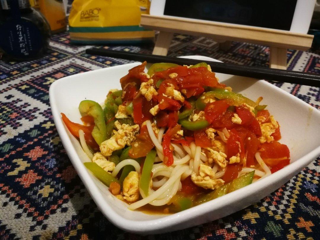 番茄鸡蛋盖浇面