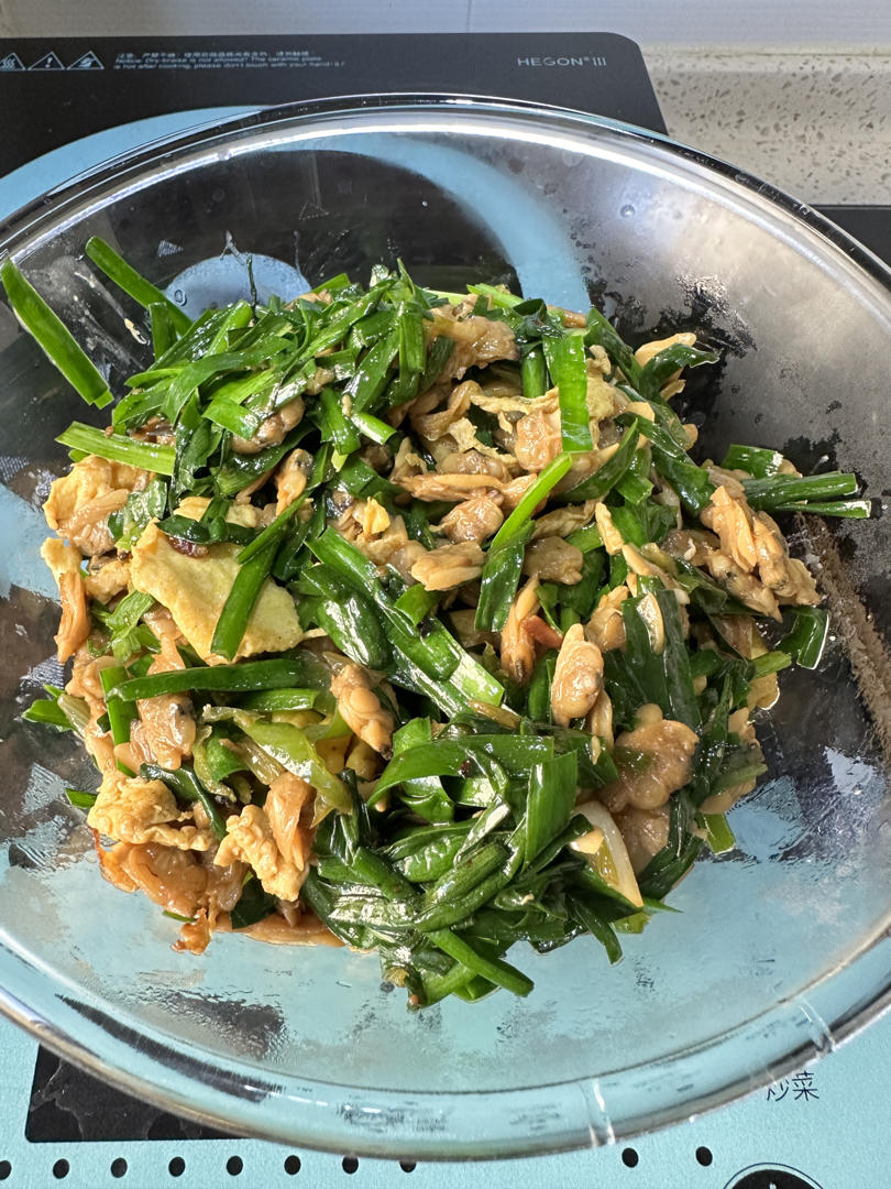 爆炒韭菜蛤蜊肉
