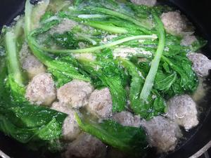 牛肉丸小白菜汤的做法 步骤4