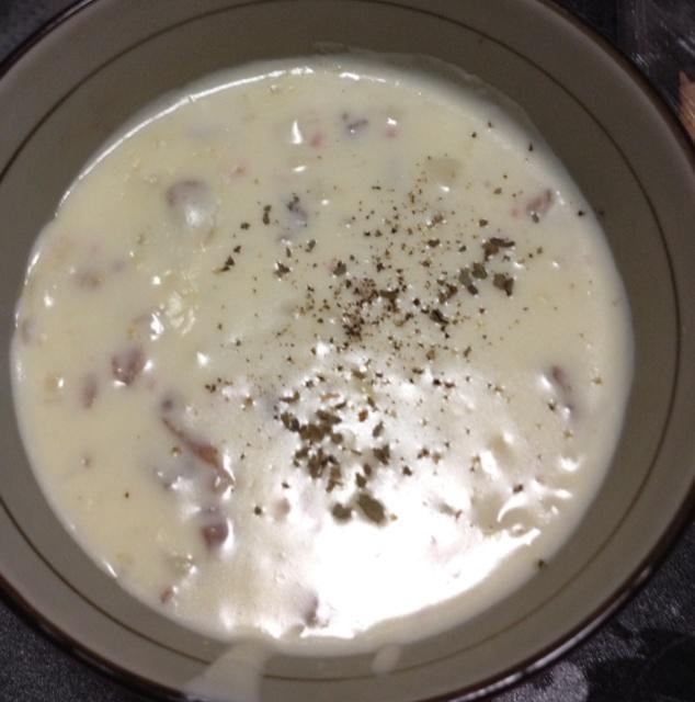 超成功〜奶油蘑菇蛤蜊海鲜汤的做法