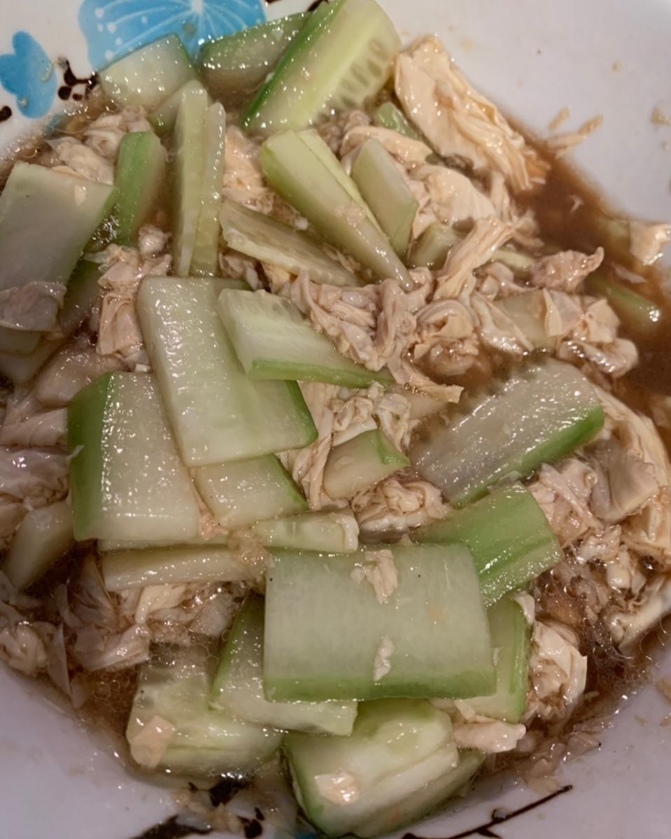 孜然凉拌腐竹小黄瓜（超好吃）