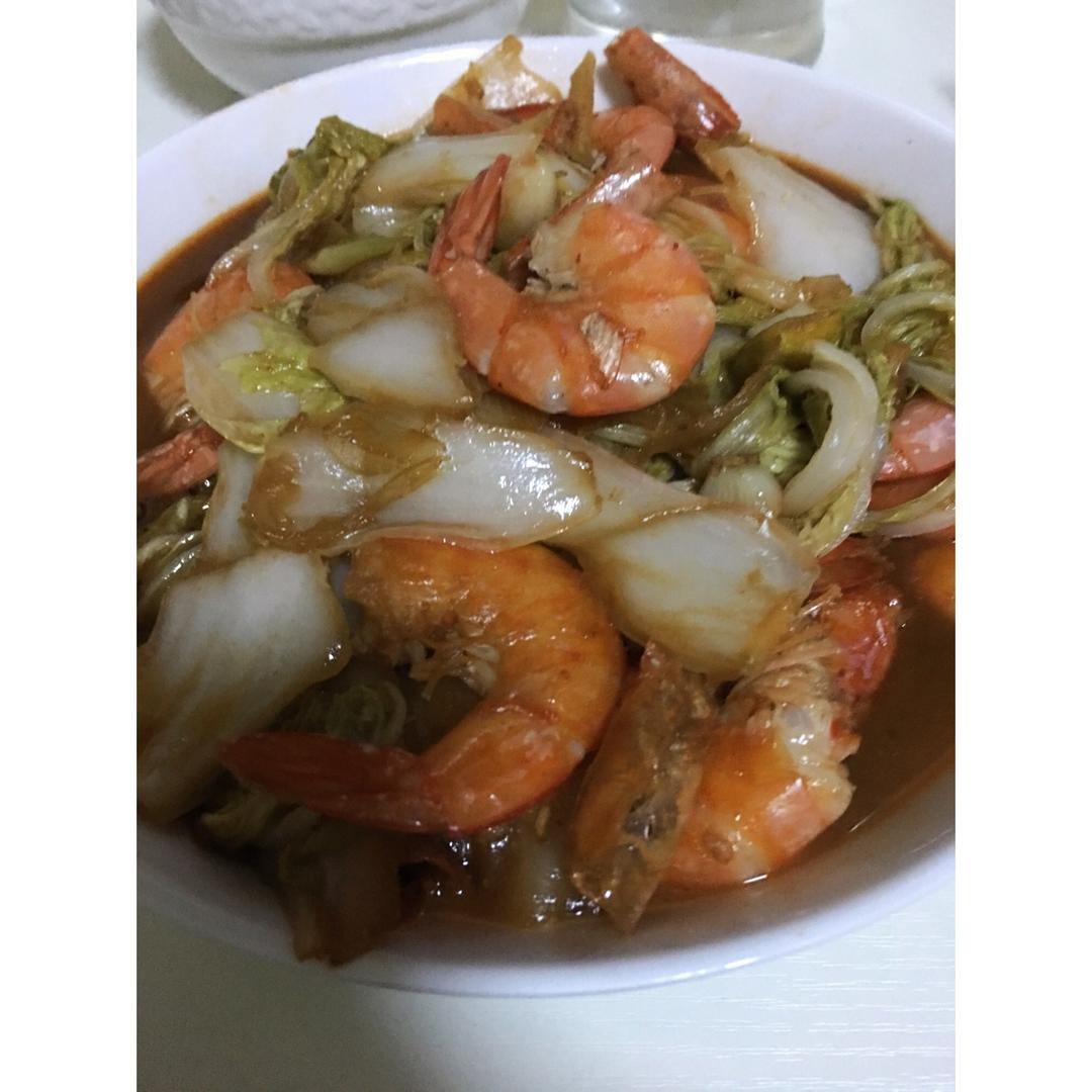 鲁式“四勺”白菜虾