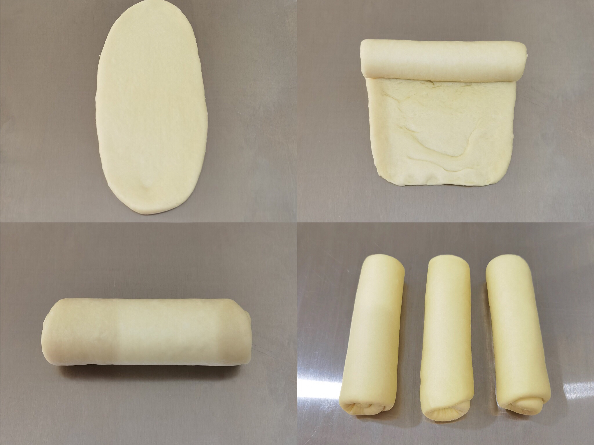 炼乳吐司🍞一次发酵也柔软的做法 步骤8