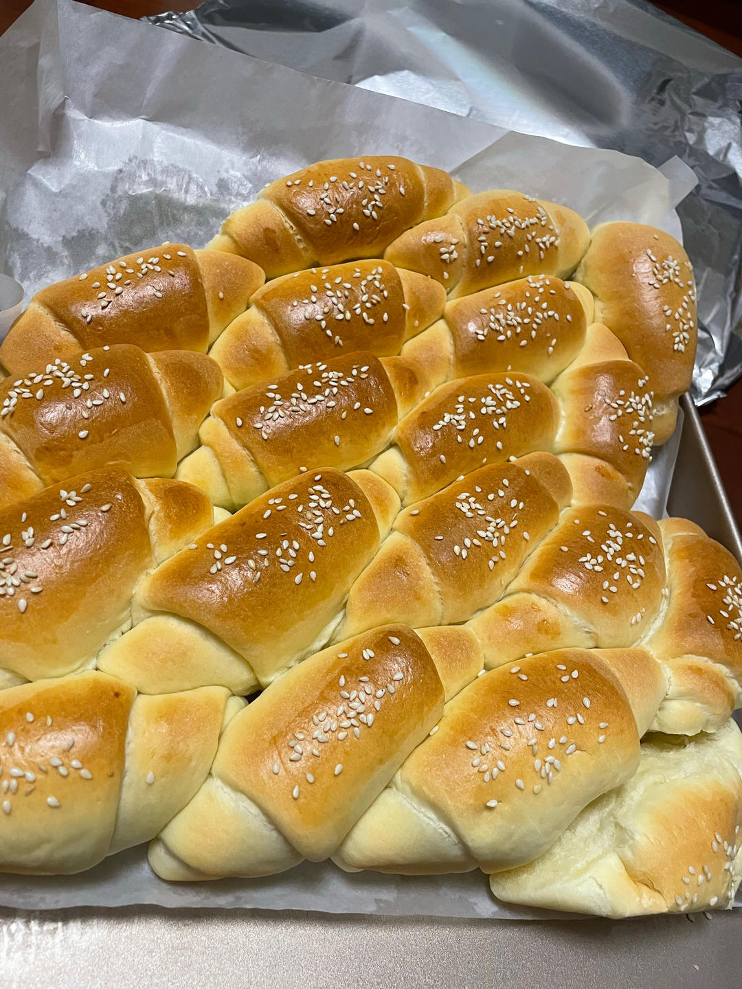 牛奶面包卷（直接法）