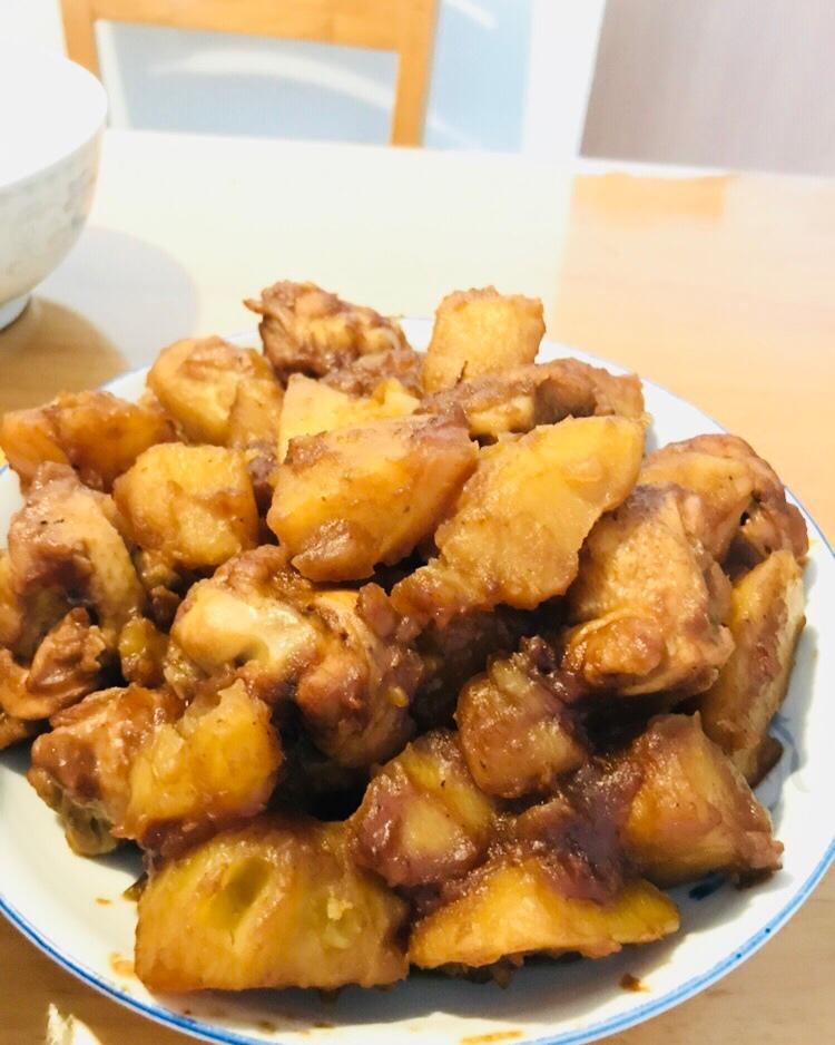 土豆焖鸡腿