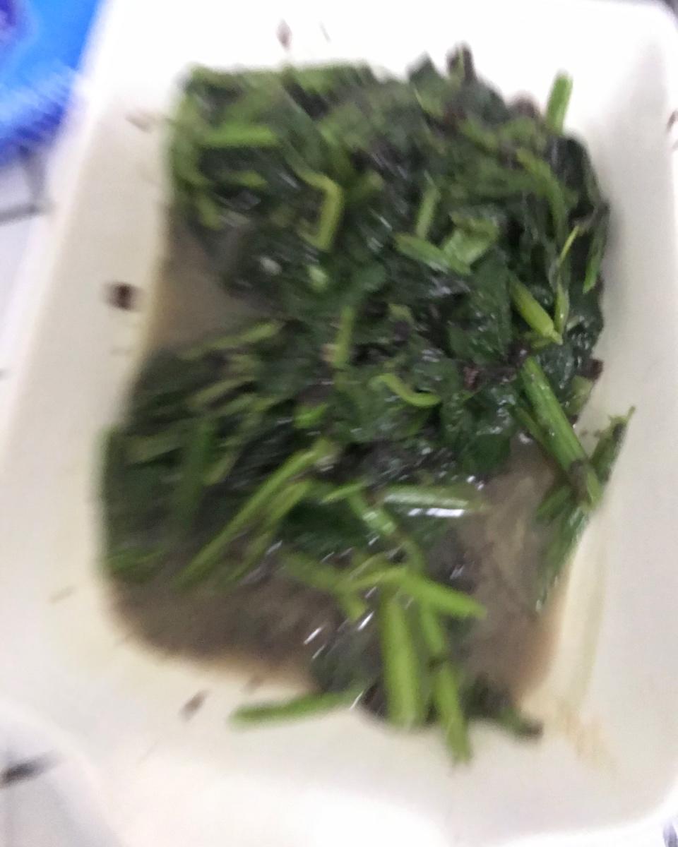 菠菜炒紫菜
