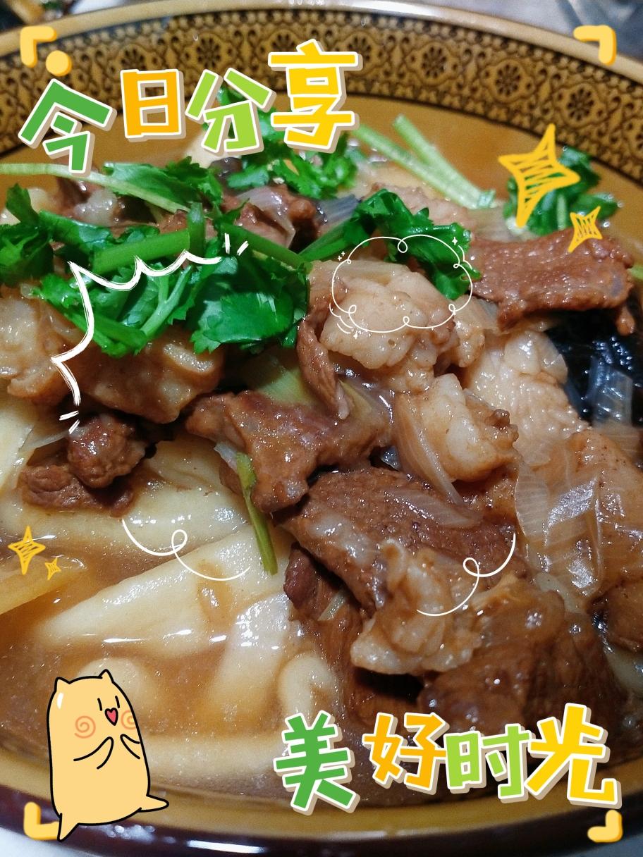 河南羊肉烩面~炝锅面15分钟就能吃饭
