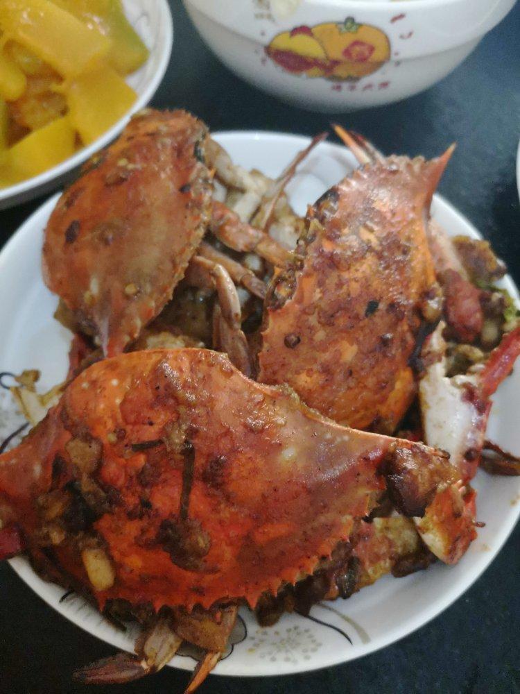 葱姜炒梭子蟹（very easy）