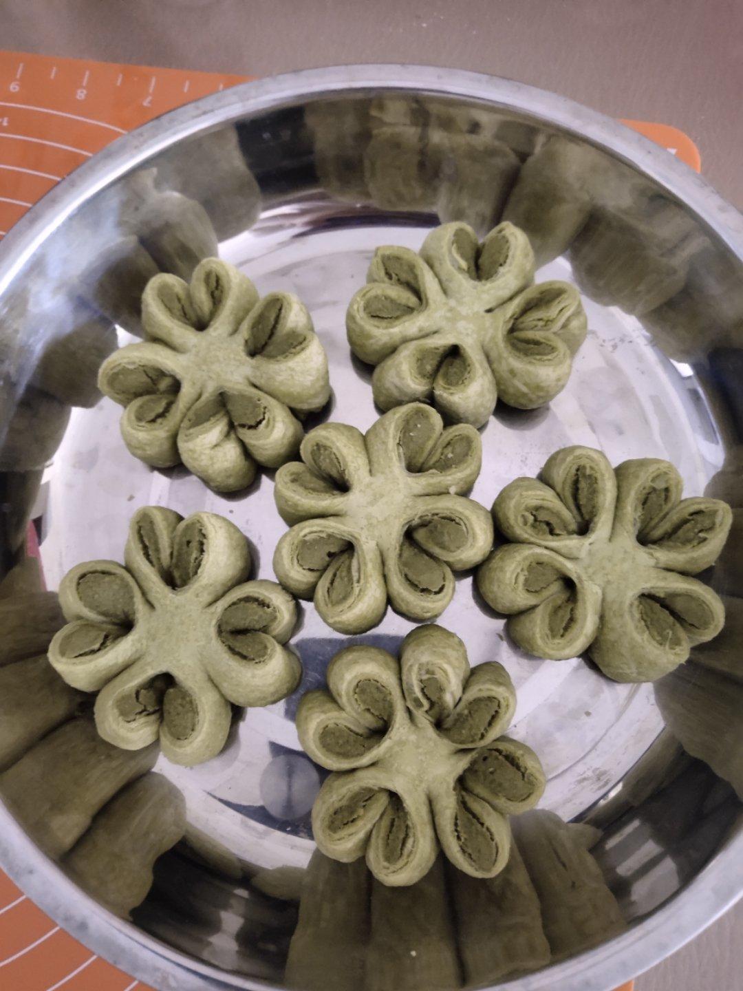 【幸福四叶草】 抹茶豆沙四叶草酥饼