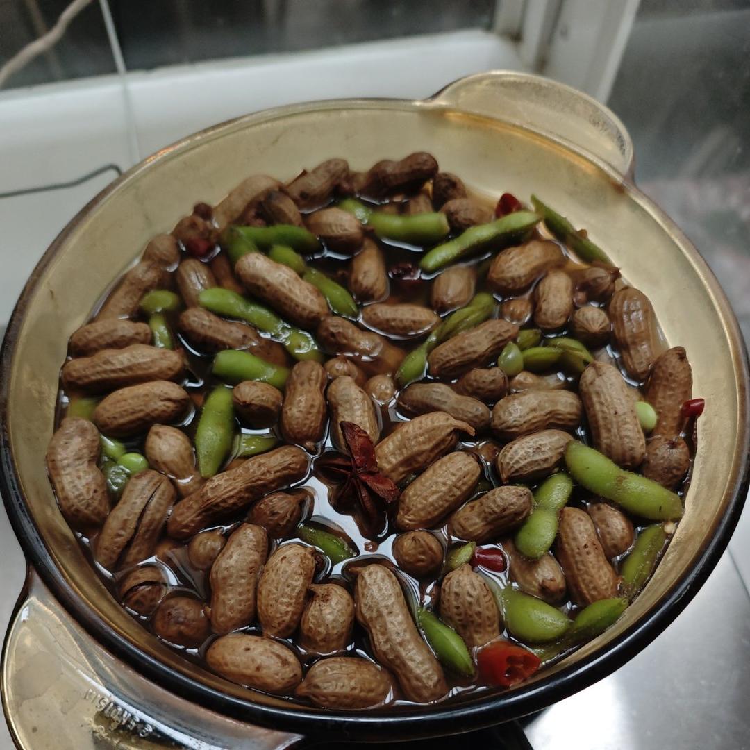 夏日必备煮五香毛豆花生🥜