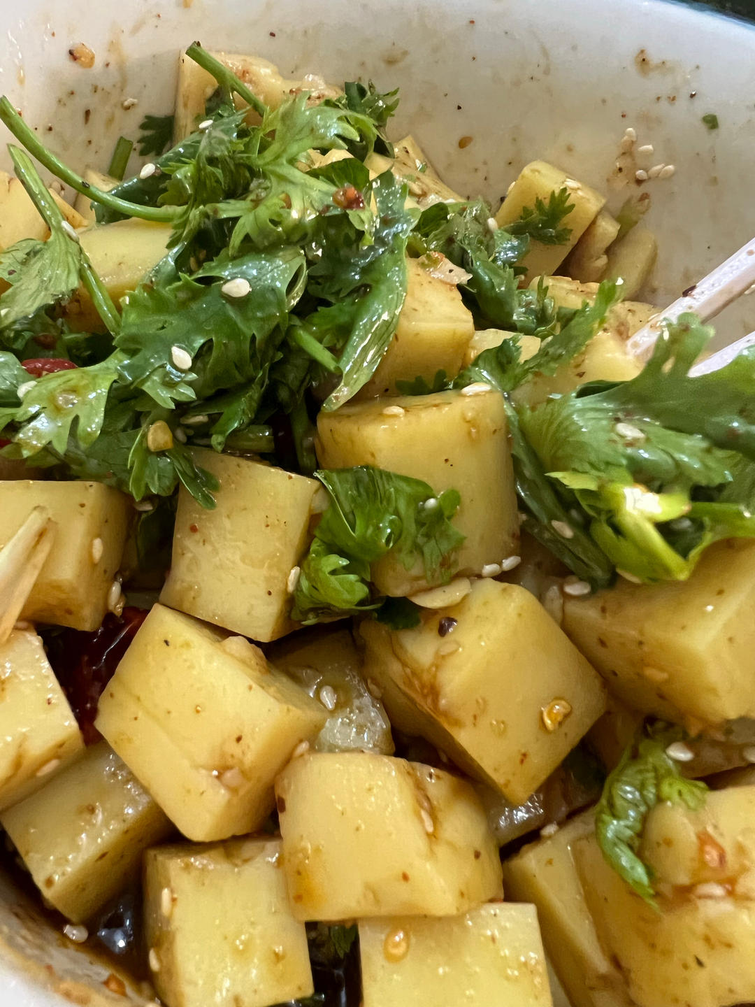 凉拌米豆腐「附上万能蘸料」