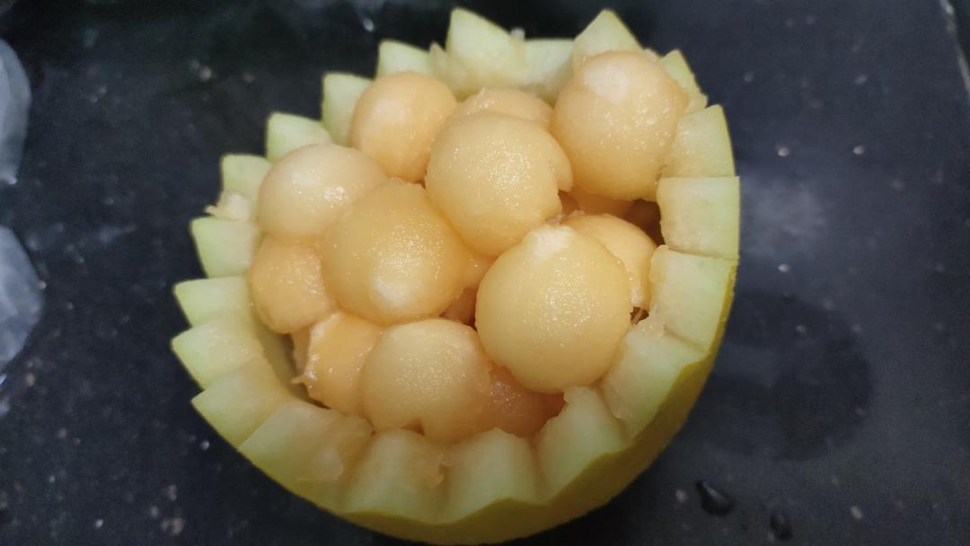 哈密瓜果盘切法