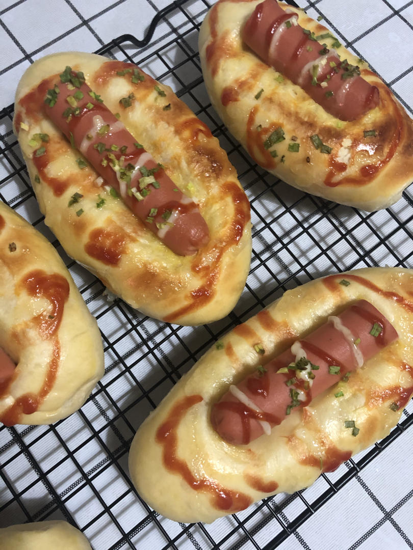 美味的香肠面包