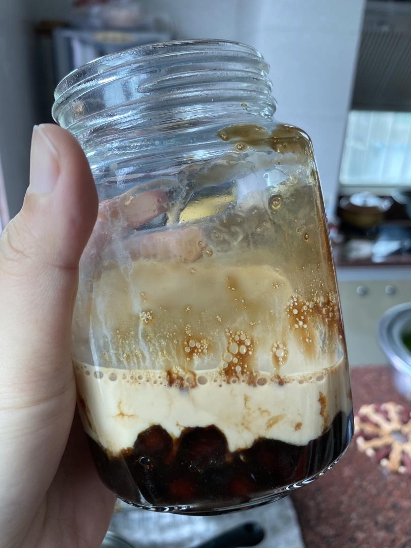 【ZOE菜谱】快手版珍珠奶茶！！好喝不胖！！！