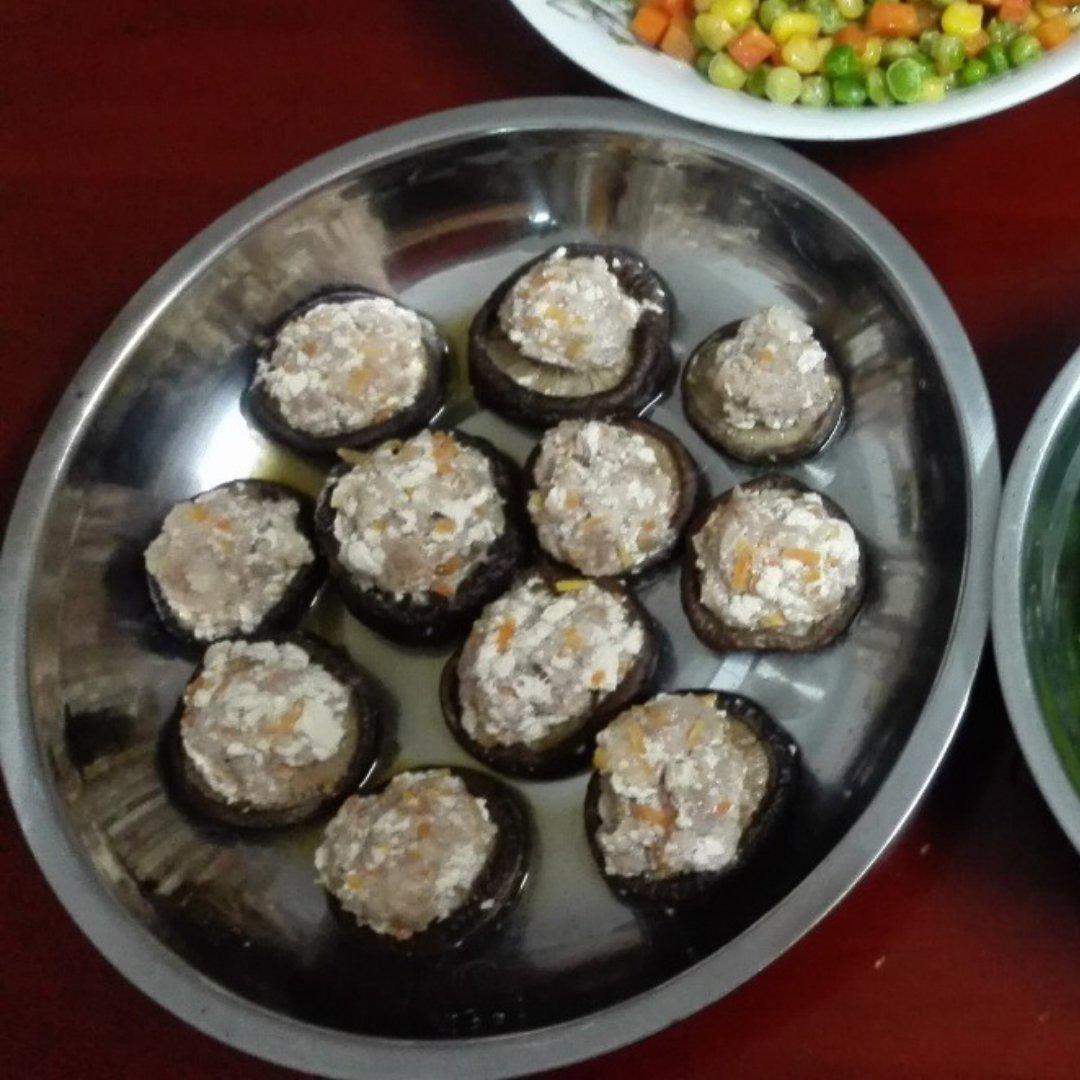 豆腐肉末酿香菇