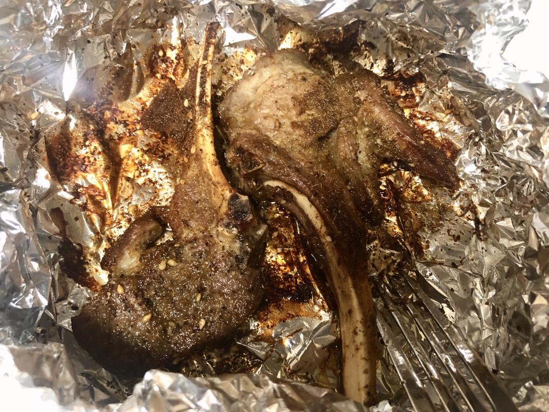 超好吃的烤羊排烤箱版