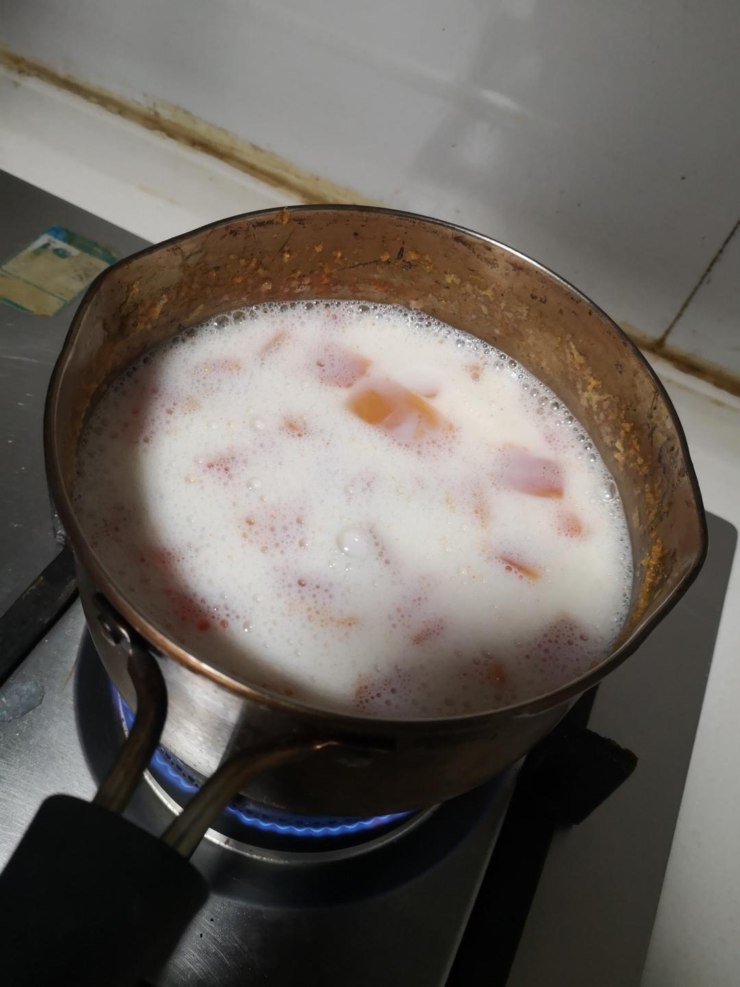 木瓜炖牛奶