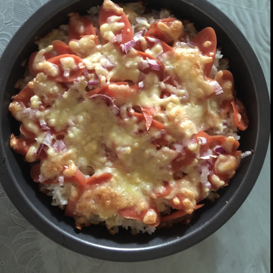 鲜虾培根芝士焗饭