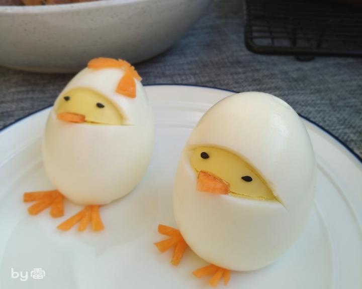 萌萌的熟鸡蛋造型～   简单好操作的做法