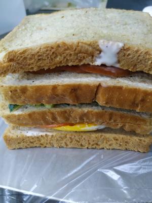 早餐 快手 全麦三明治的做法 步骤4