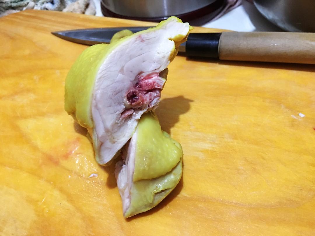 白切鸡（鸡全腿姜黄粉版）