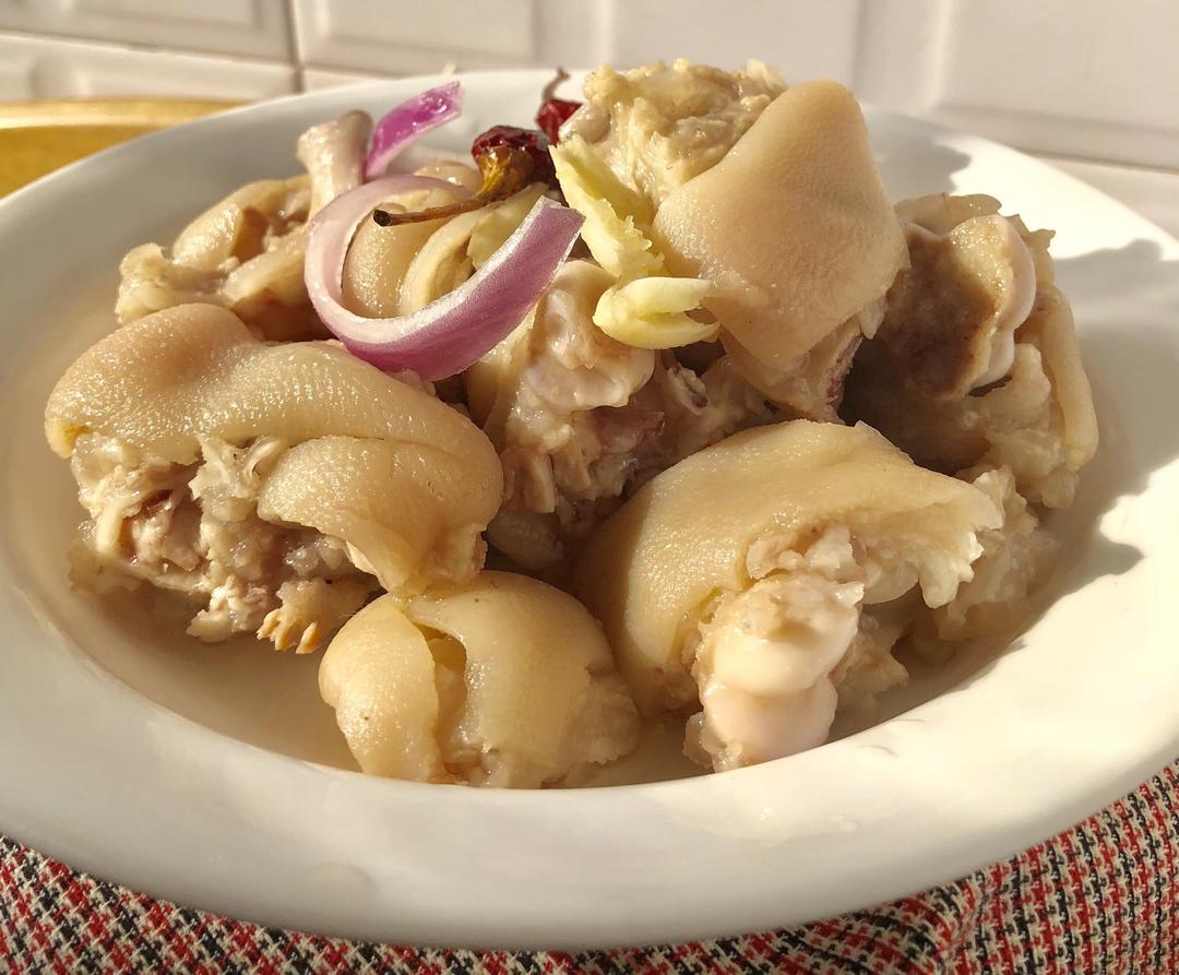 超简单玫瑰酒香白云猪手的做法