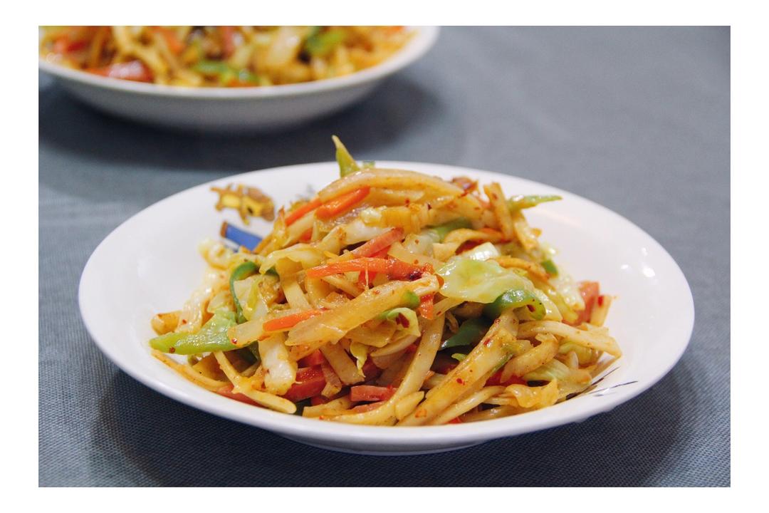 陕西私房炒饼[内附饼丝做法]