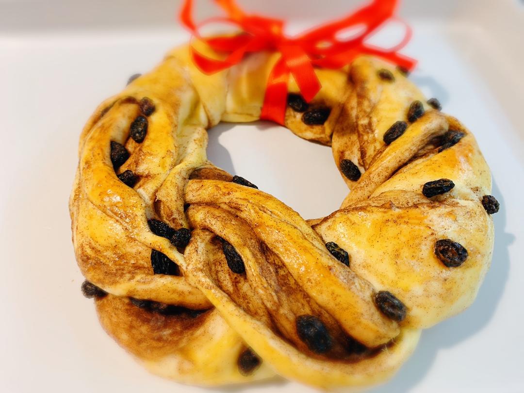 【12月北鼎烤箱食谱】圣诞肉桂花环面包