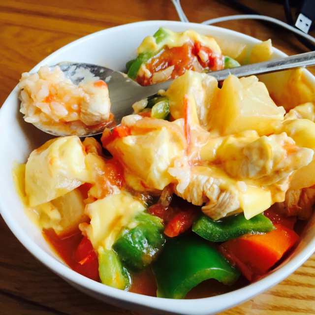 番茄鸡肉浓情焗饭【两人份】