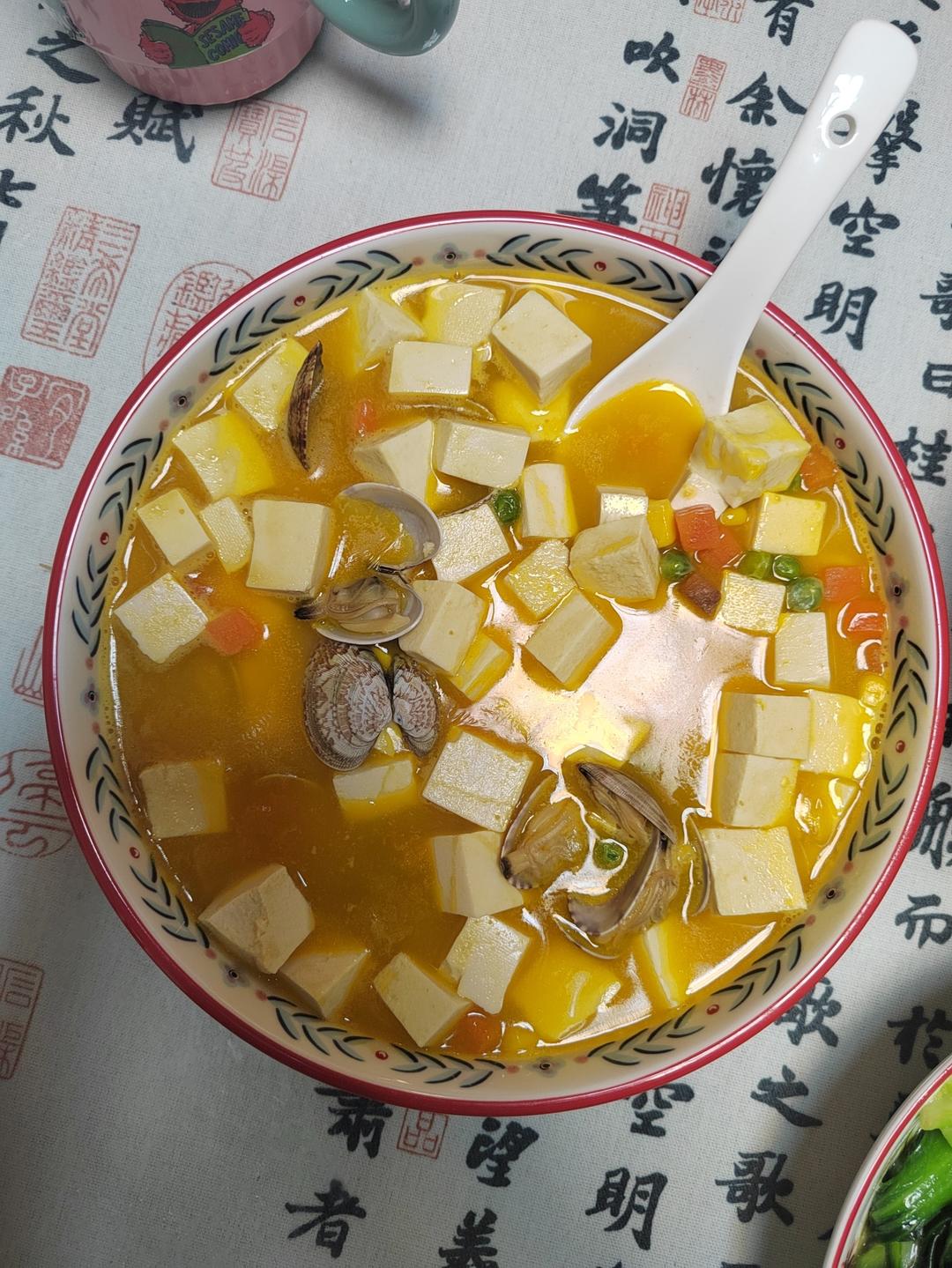 海鲜蟹黄豆腐