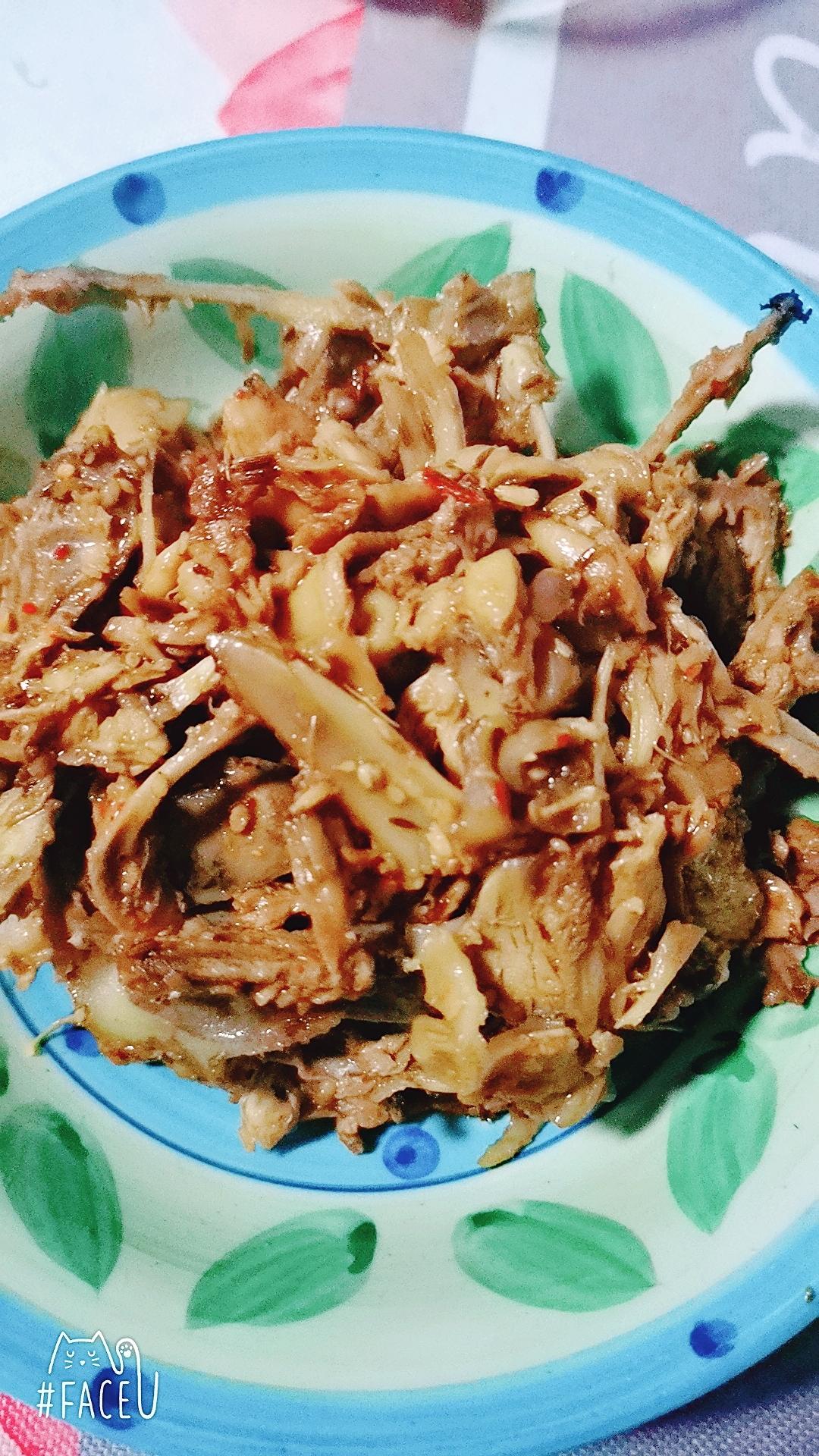 辣炒孜然鸡骨架