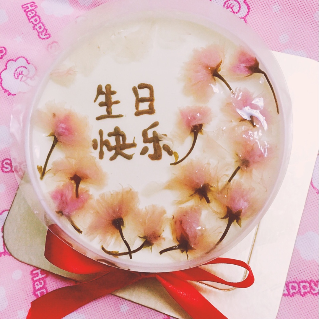 樱花渐变慕斯蛋糕（6寸）