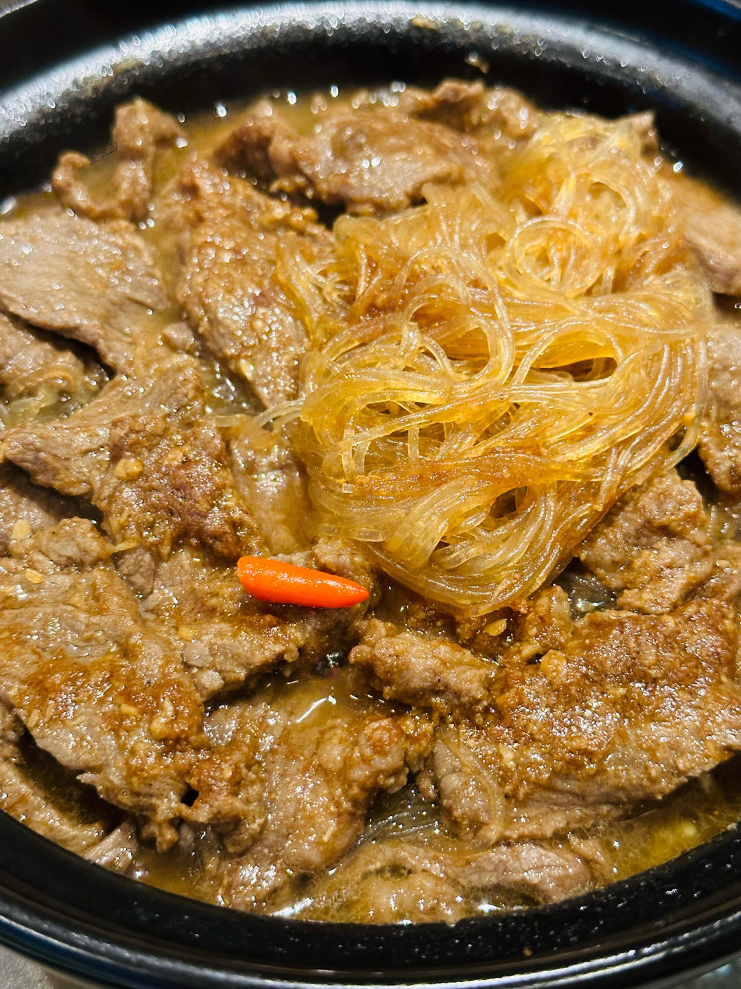 沙茶牛肉粉丝煲