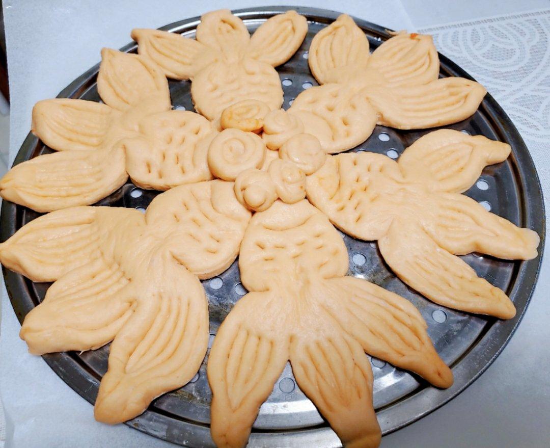 花样面食，锦鲤馒头
