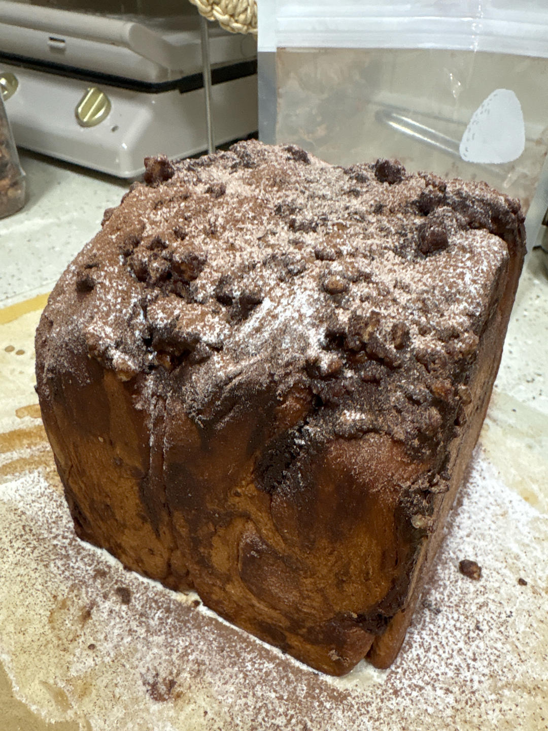 雪山巧克力吐司（巧克力奥利奥吐司面包）