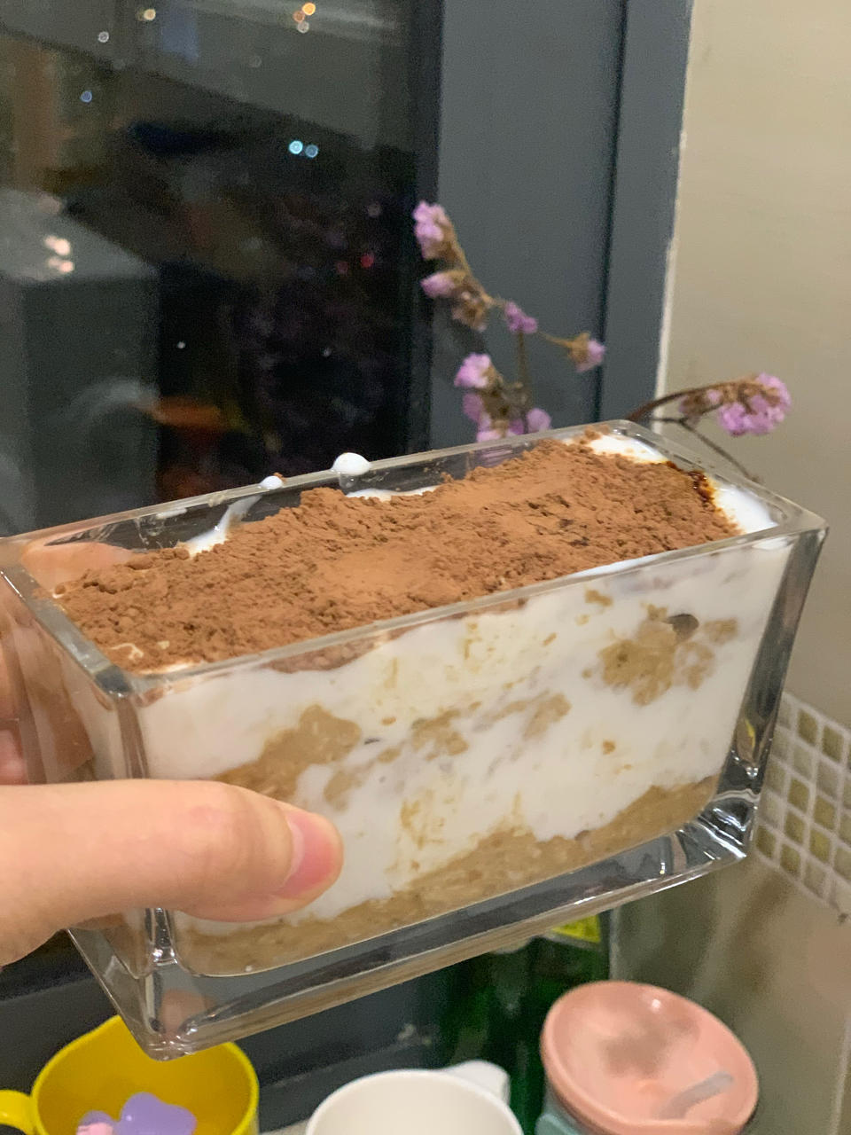 低卡超还原酒酿冻香蕉燕麦提拉米苏【健康小食】