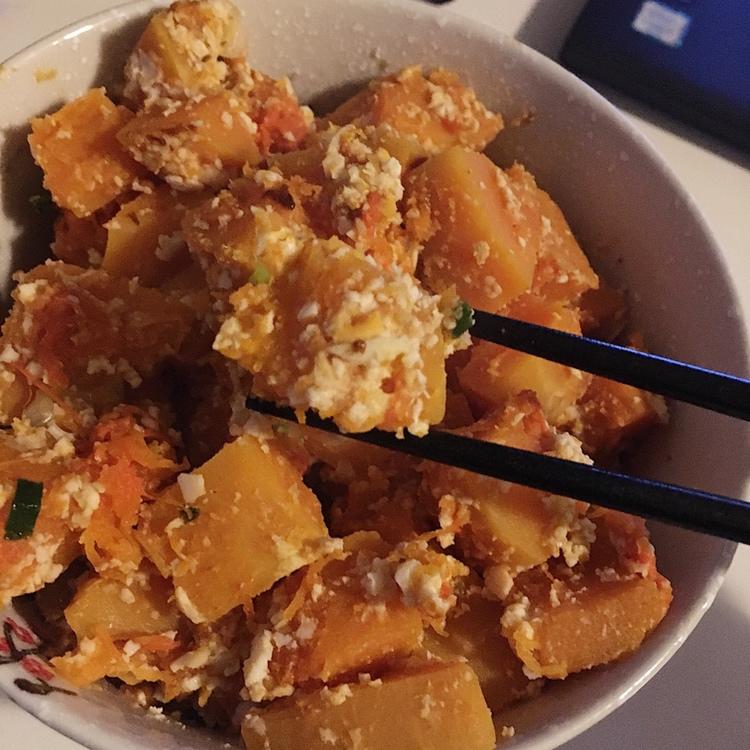 咸蛋焗南瓜（全蛋版）