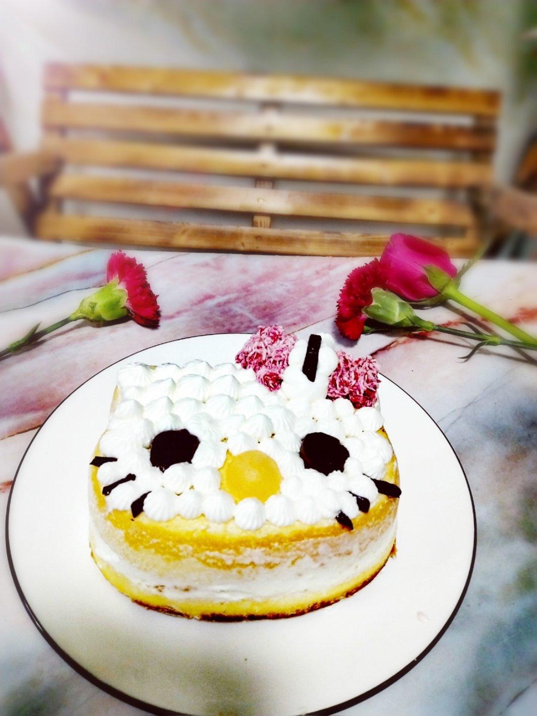 6寸2蛋完美戚风蛋糕