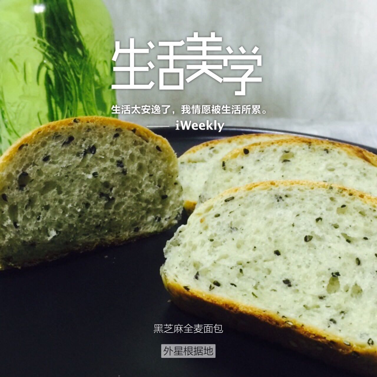 全麦黑加仑芝麻小餐包