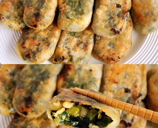 韭菜盒子锅贴,附完美饺子皮配方及做法,多图详解,外酥里香超好吃的做法