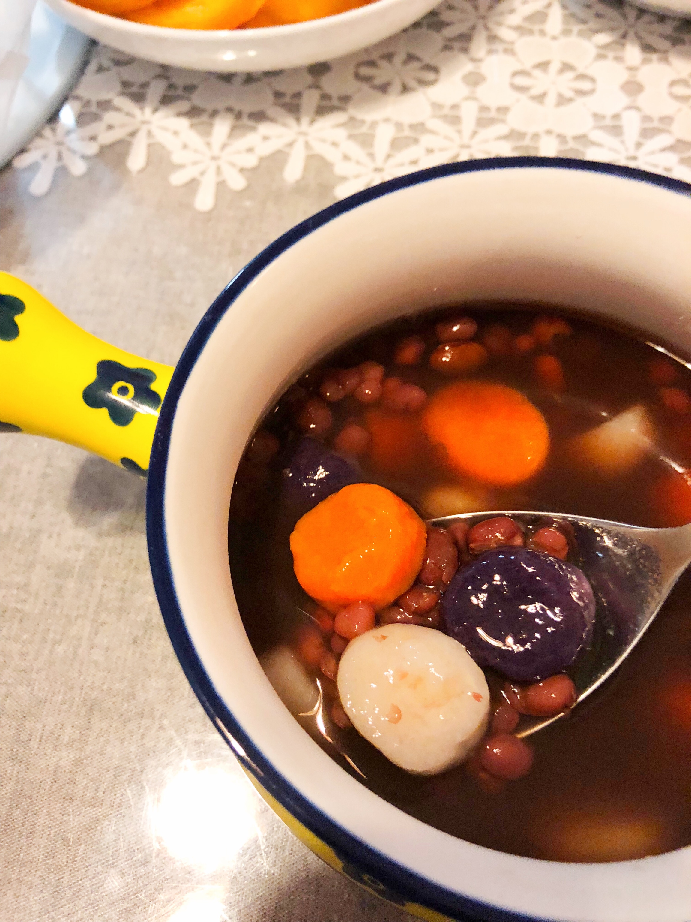冷热皆宜的甜蜜蜜芋圆红豆汤（高压锅版）的做法