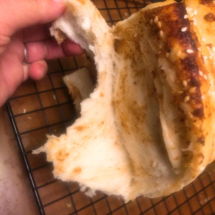 手撕肉松面包