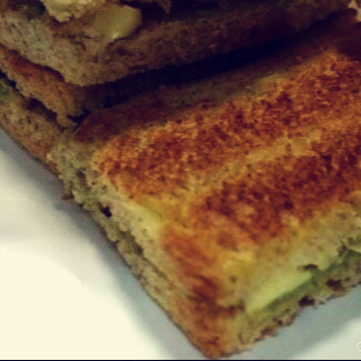 秋冬满足-口感层次更为丰富的巧克力花生酱三明治 Chocolate Peanut Butter Panini